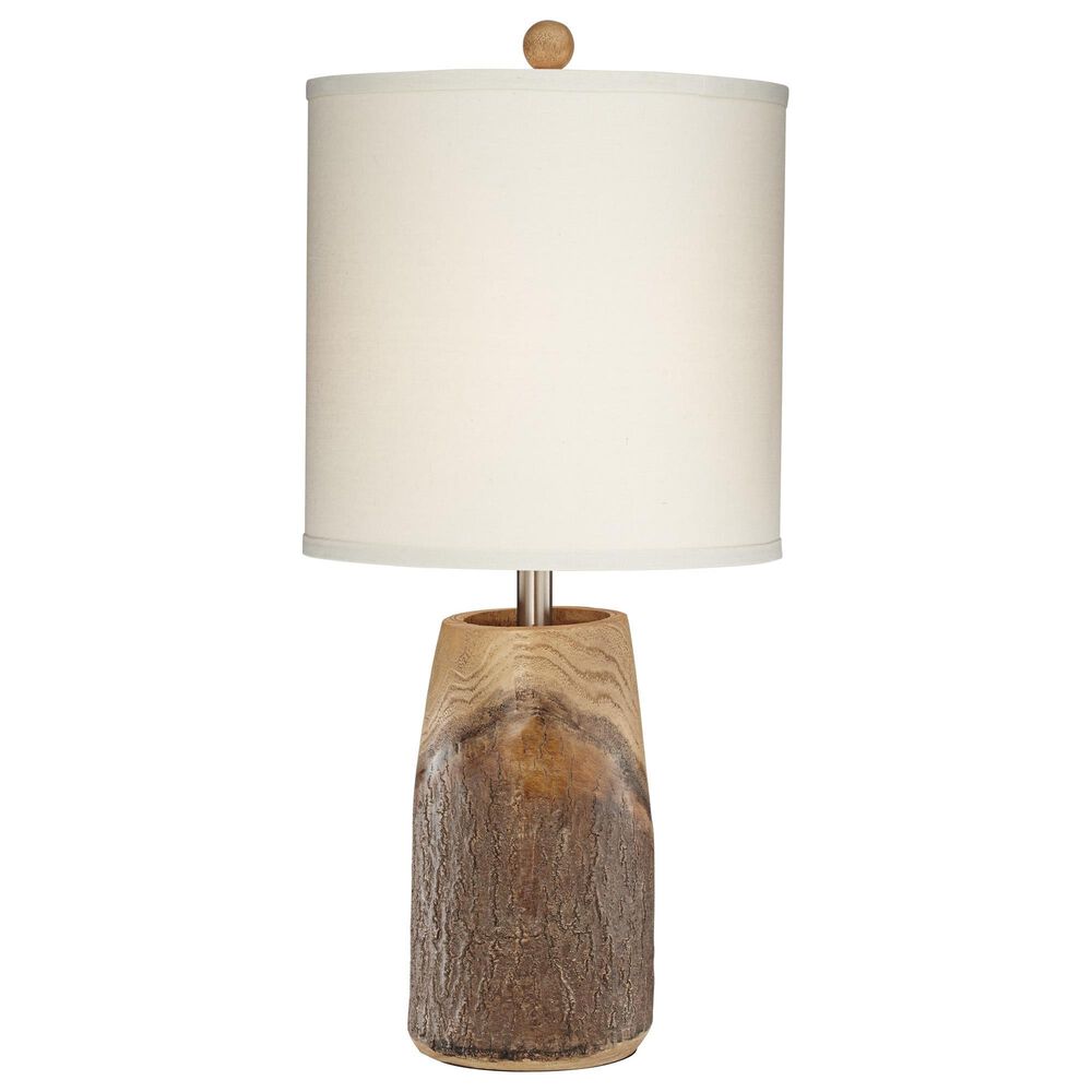 Pacific Coast Lighting Scarlet Oak Table Lamp in Brown Wood Tone, , large