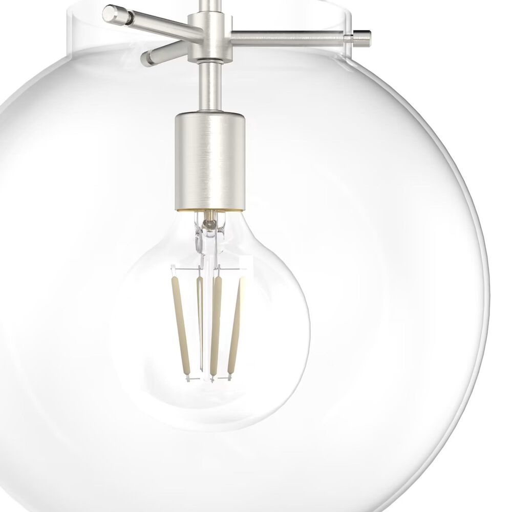 Hunter Sacha 1-Light Pendant in Brushed Nickel, , large