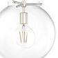Hunter Sacha 1-Light Pendant in Brushed Nickel, , large