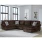 ASHLEY Kimlee 3-Piece Stationary Right Arm Facing Sectional with Chaise in Chocolate, , large