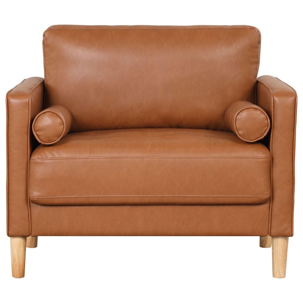 Lifestyle Solutions Langford Accent Chair in Caramel, , large