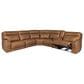 Simon Li 6-Piece Leather Power Reclining Sectional, , large