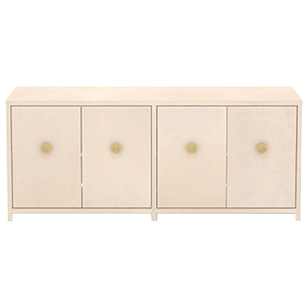 Sauder Grand Coast 57&quot; TV Credenza in Dove Linen, , large