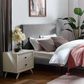Modway Taylor Upholstered Linen Fabric Full/Queen Headboard in Beige, , large