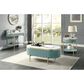 37B Koblenz End Table in White, Light Teal and Gold, , large