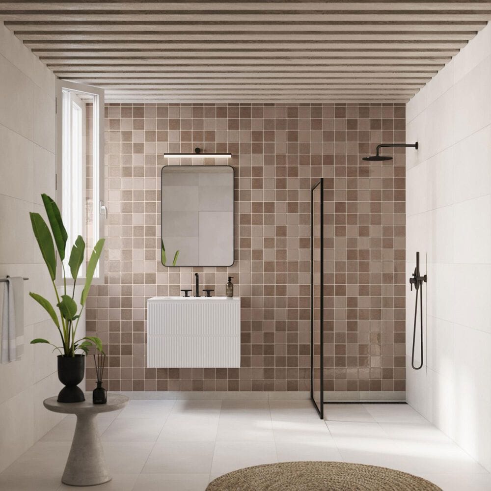 Soho Studio Serena Taupe 4&quot; x 4&quot; Ceramic Tile, , large