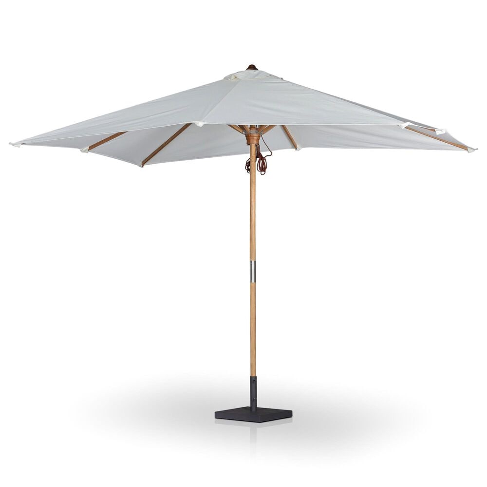 Four Hands Baska 7" x 9.8" Outdoor Rectangular Umbrella without Base in Arashi Salt, , large