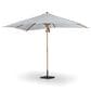 Four Hands Baska 7" x 9.8" Outdoor Rectangular Umbrella without Base in Arashi Salt, , large