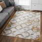 Kas Oriental Rugs Luna Visions 3"3" x 4"11" Gold Area Rug, , large