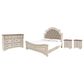 Ashley Realyn 4-Piece King Panel Bedroom Set in Chipped White, , large