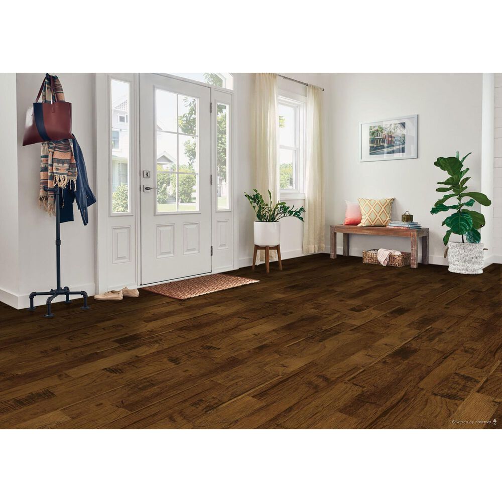 Bruce Hardwood Flooring Frontier Color Brushed Sahara Sand 5 in Hickory Hardwood NFM