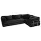 Jaxx Unsofa 2-Piece Modular Right Facing L-Shaped Sectional in Black, , large