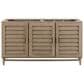 James Martin Vanities Portland 60" Double Bathroom Vanity in Whitewashed Walnut with 3 cm Victorian Silver Quartz Top and Rectangular Sinks, , large