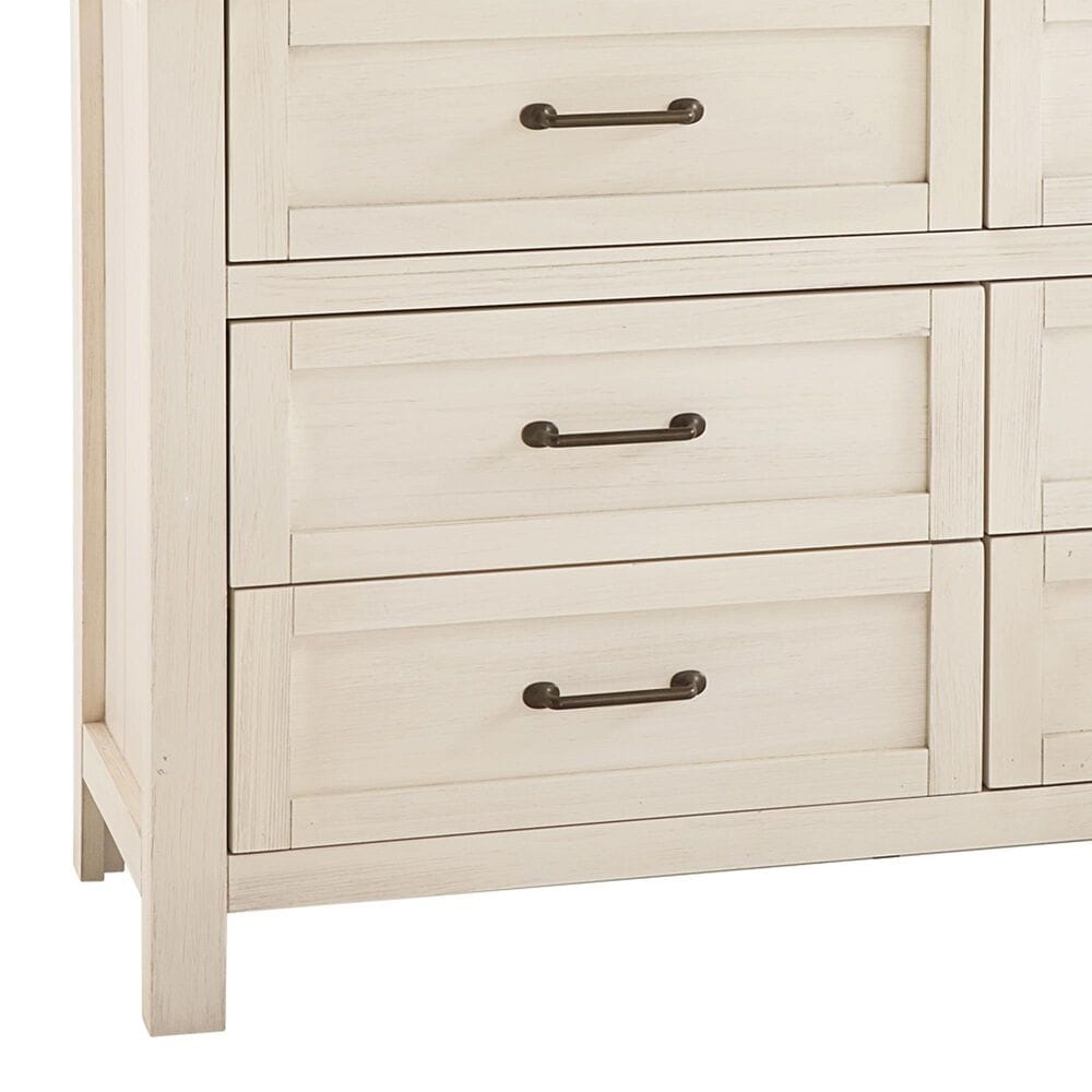 Eastern Shore Westfield 3 Piece Full Platform Panel Bedroom Set with Dresser and Nightstand in Brushed White, , large