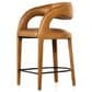 Four Hands Hawkins Top Grain Leather Counter Stool in Sonoma Butterscotch, , large