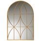Baxton Studio Celerina Metal Accent Wall Mirror in Gold, , large
