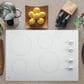 GE Appliances 30" Built-In Knob Control Electric Cooktop in White, , large