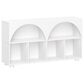 RiverRidge Home Kids Curve Appeal 46" 4-Cubby Bookcase in White, , large