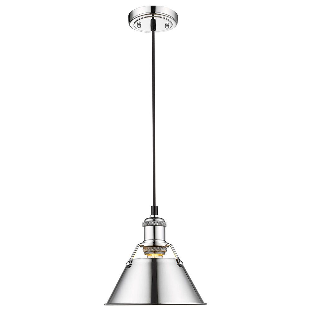 Golden Lighting Orwell 1-Light Small Pendant in Chrome, , large