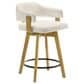 Armen Living Callah Swivel Counter Height Stool in Amber Glow, , large