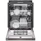LG 24" Top Control Smart Dishwasher with TrueSteam and Dynamic Heat Dry in Black Stainless Steel, , large