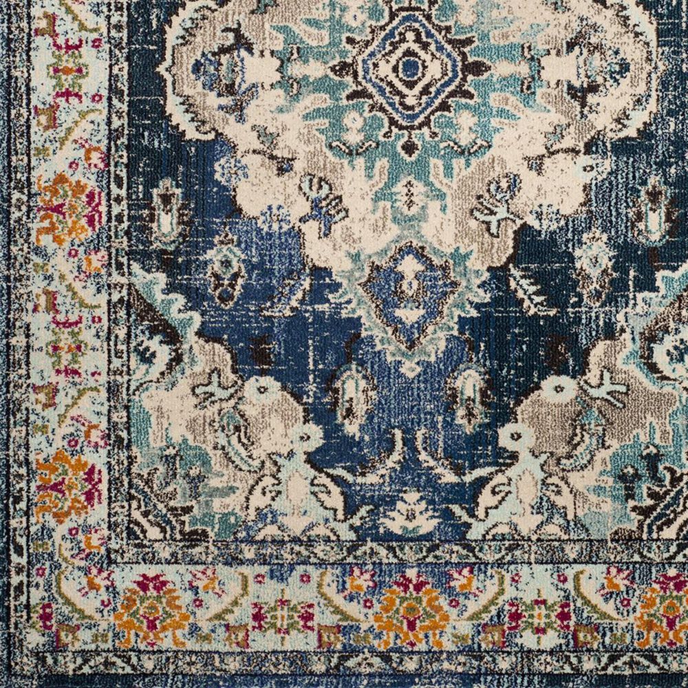 Safavieh Monaco MNC243N-5 5&#39;1&quot; x 7&#39;7&quot; Navy/Light Blue Area Rug, , large