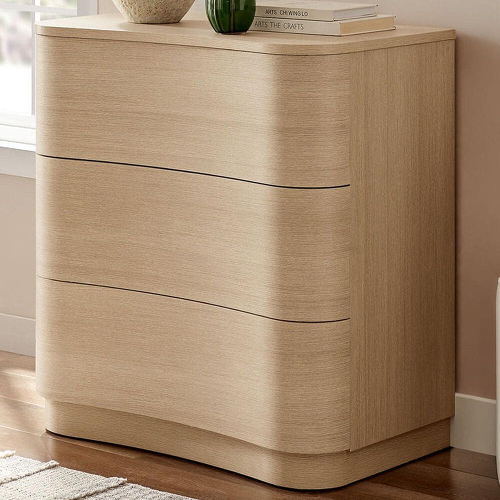 Modway Mirae 3-Drawer Dresser in Brushed Light Oak, , large