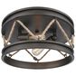 Golden Lighting Chatham Flush Mount in Gunmetal Bronze, , large