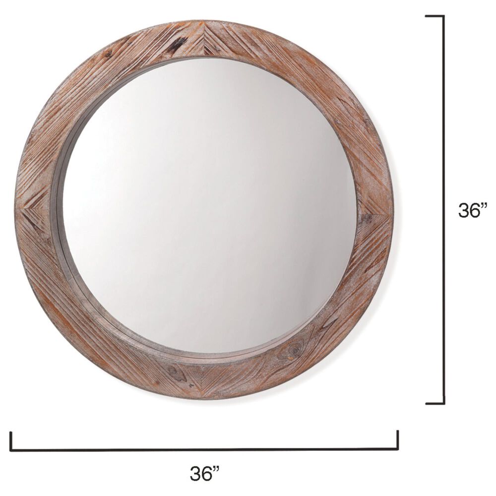 Splendor Living Norfield Wall Mirror in Grey Wash, , large