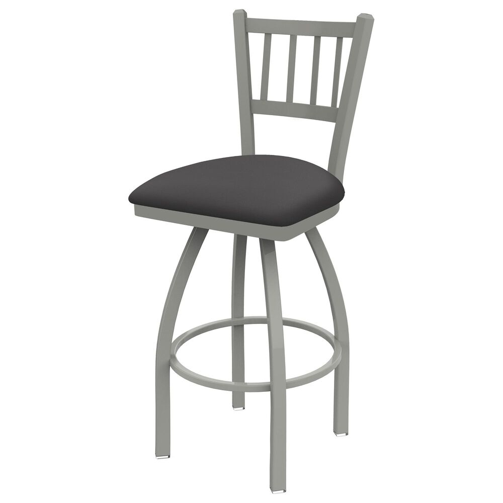 Holland Bar Stool 810 Contessa 25" Swivel Counter Stool with Anodized Nickel and Canter Storm Seat, , large