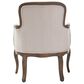 Baxton Studio Napoleon Accent Chair in Beige, , large