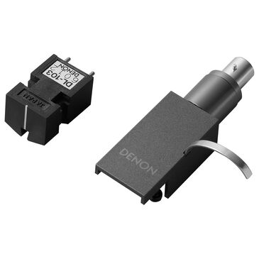 Denon MC Phono Cartridge with Premium Headshell in Silver Graphite, , large