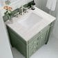 James Martin Vanities Brittany 30" Single Bathroom Vanity in Smokey Celadon with 3 cm Arctic Fall Solid Surface Top and Rectangular Sink, , large