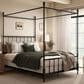 Furniture of America Elliot Full Canopy Bed in Black, , large