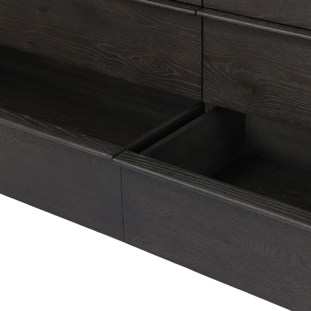 Four Hands Aramis 6 Drawer Dresser Only in Smoked Black Resawn, , large