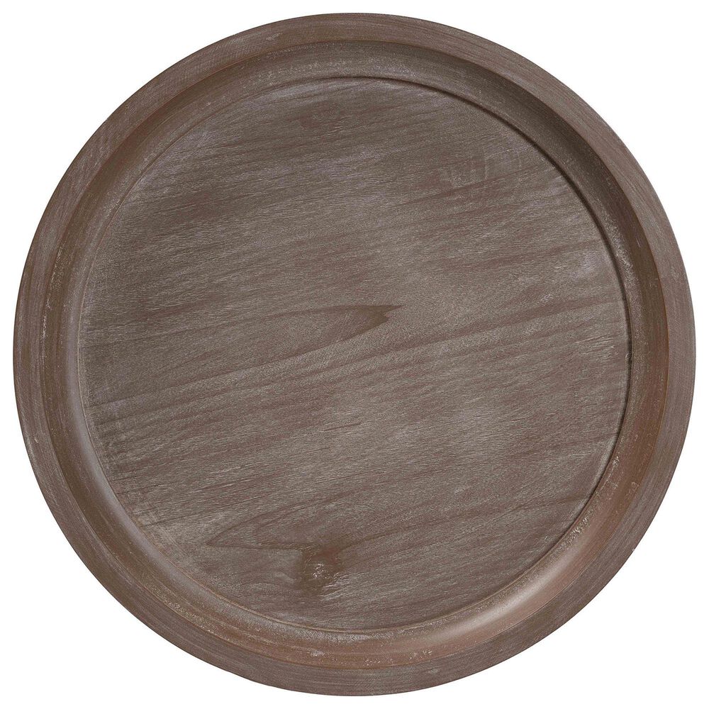 Baxton Studio Westlyn End Table in Antique Brown, , large