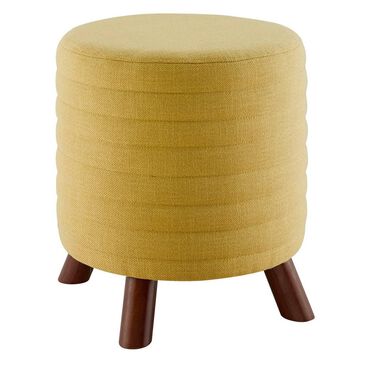 Linden Boulevard Peat Ottoman in Mustard , , large