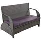 Hearth and Haven U Style Outdoor Loveseat with Convertible Seating in Gray, , large