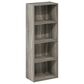 HOMLUX 4-Tier Open Shelf Bookcase in French Oak, , large