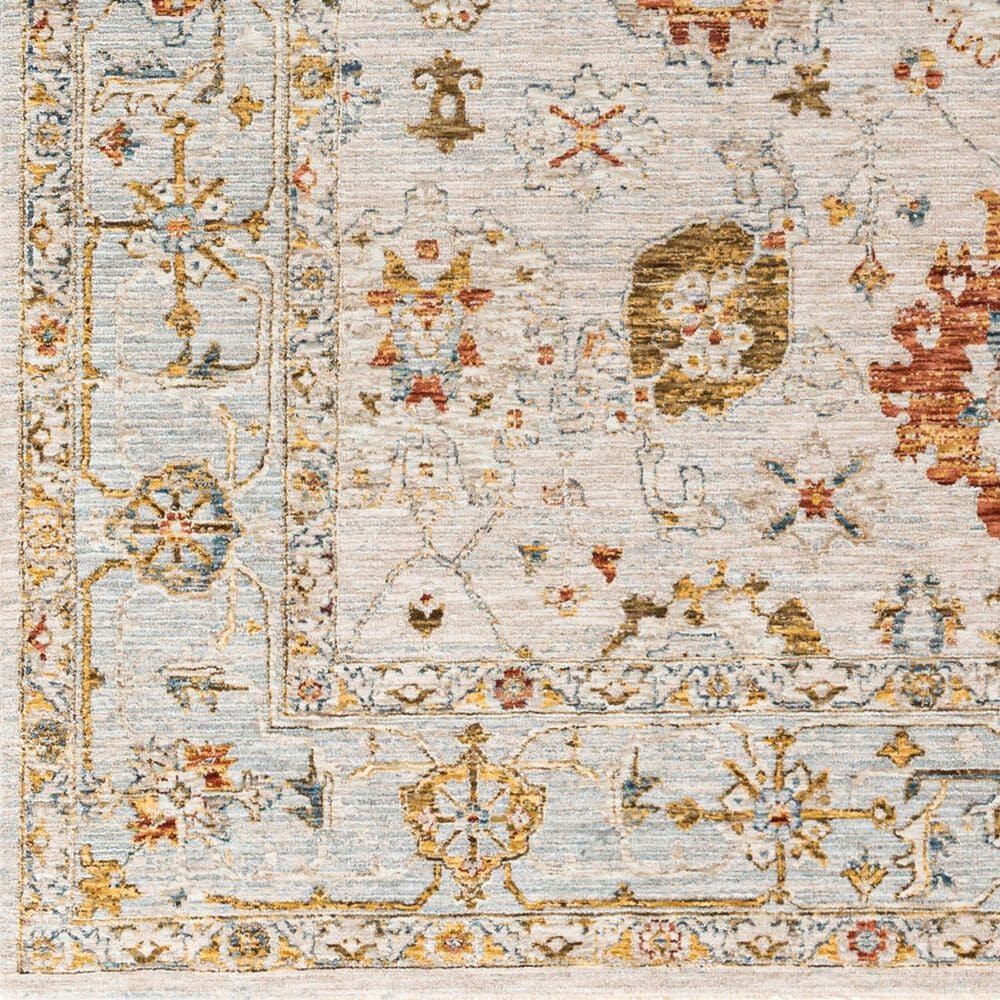 Surya Reina Light Gray, Cream, Denim, Rust, Mustard, Olive and Tan 10&#39; x 13&#39;11&quot; Area Rug, , large