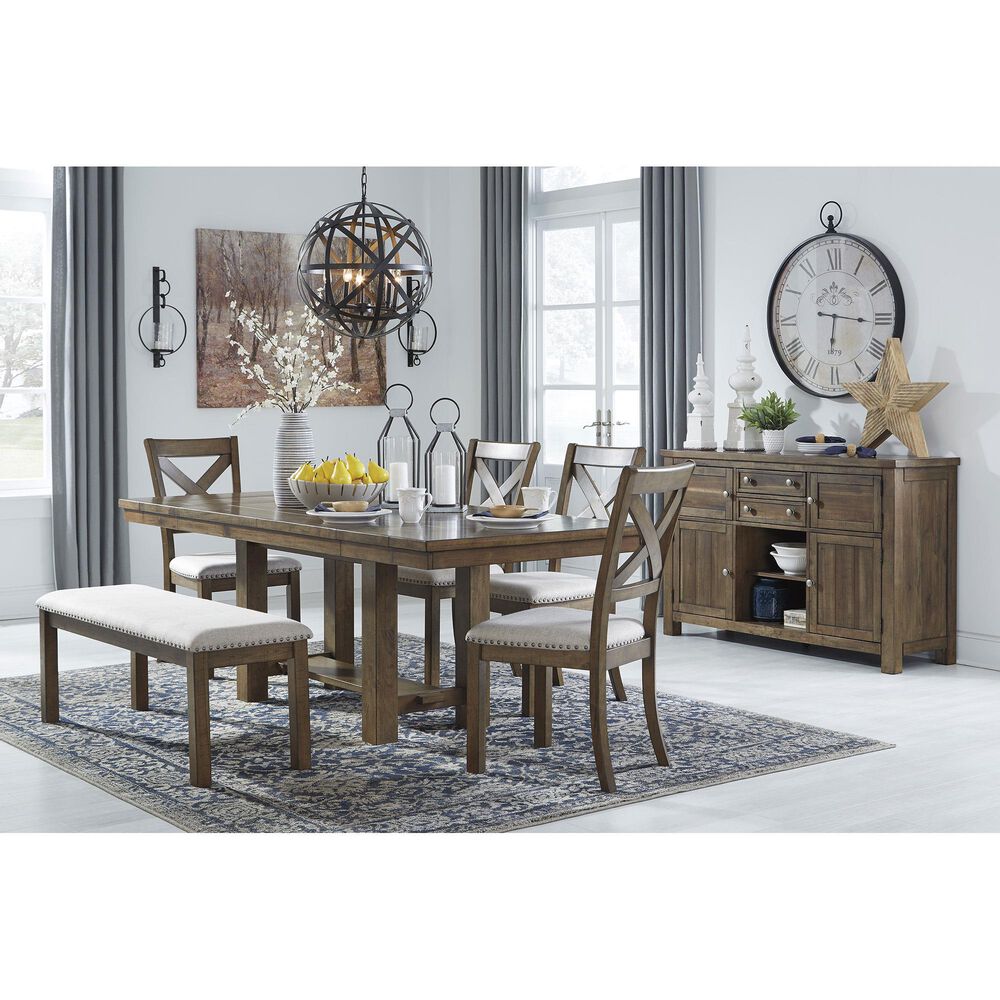 Ashley Moriville Dining Extension Table in Grayish Brown - Table Only, , large