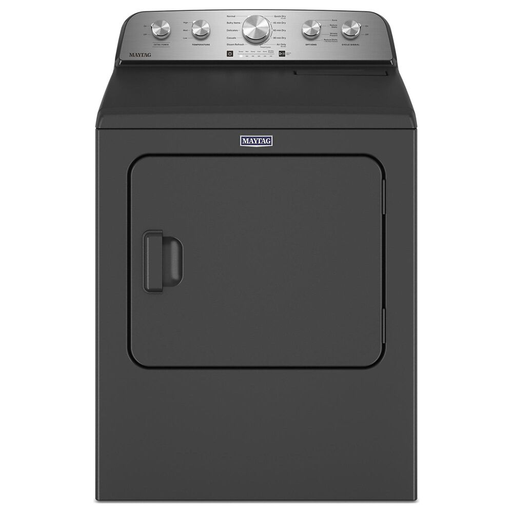 Maytag 7.0 Cu. Ft. Front Load Gas Dryer with Steam-Enhanced Cycles in Volcano Black, , large