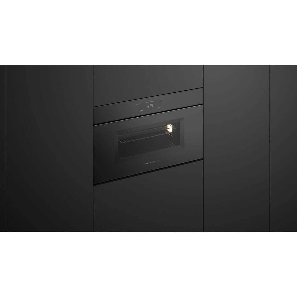 Fisher &amp; Paykel 1.7 Cu. Ft. Minimal Compact Convection Speed Oven in Soft Black, , large