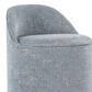Lumisource Marla Upholstered Vanity Stool in Blue, , large
