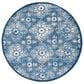 Safavieh Martha Stewart 4" Round Navy and Creme Area Rug, , large