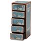 Baxton Studio Alba 5-Drawer Accent Storage Cabinet in Blue, , large