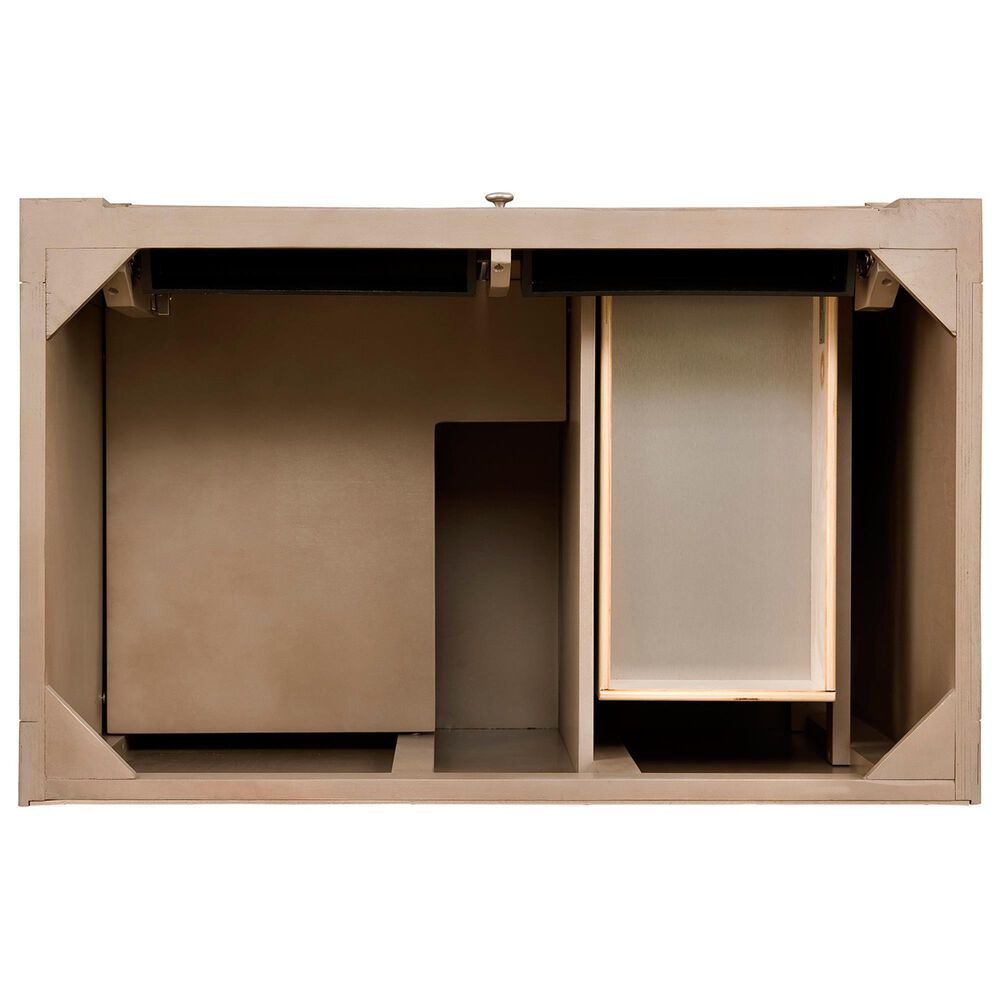 James Martin Bristol 36" Single Bathroom Vanity in White Washed