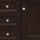 James Martin Vanities Brittany 30" Single Bathroom Vanity in Burnished Mahogany with 3 cm Arctic Fall Solid Surface Top and Rectangle Sink, , large