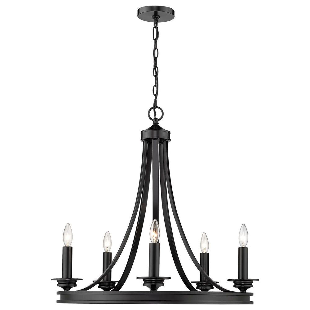 Golden Lighting Saldano 5-Light Chandelier in Matte Black, , large