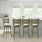 Armen Living Blair 26" Swivel Counter Height Stool in Putty Brown, , large